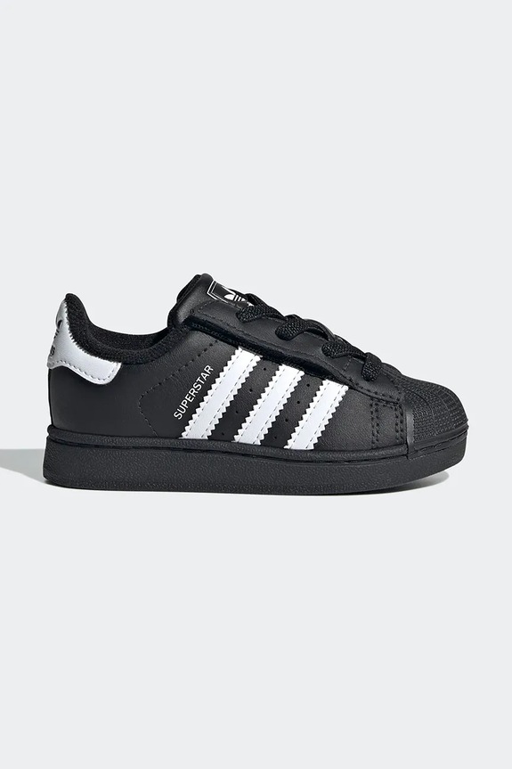 adidas Originals sneakers pentru copii SUPERSTAR II piele negru JH9985