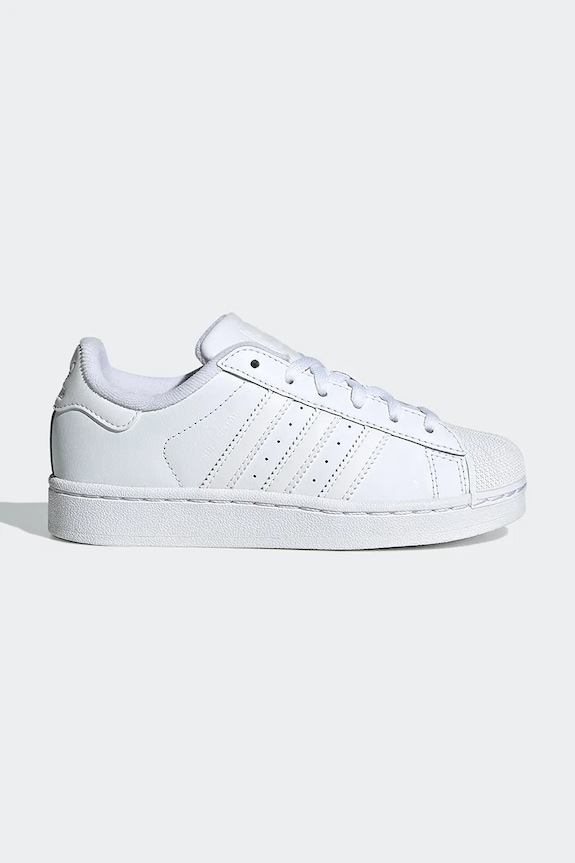 Detské tenisky adidas Originals SUPERSTAR II imitácia kože biela JH9982