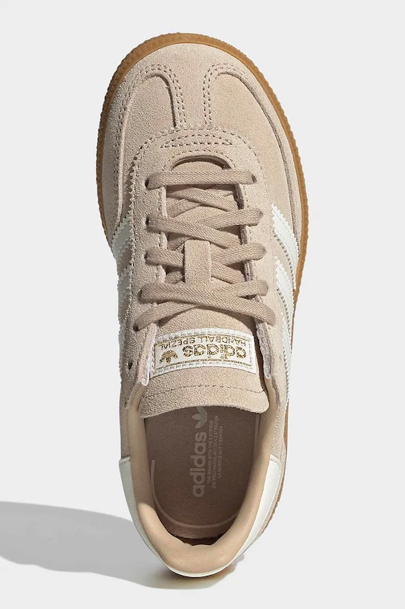 Detské semišové tenisky adidas Originals HANDBALL SPEZIAL JP8242 béžová