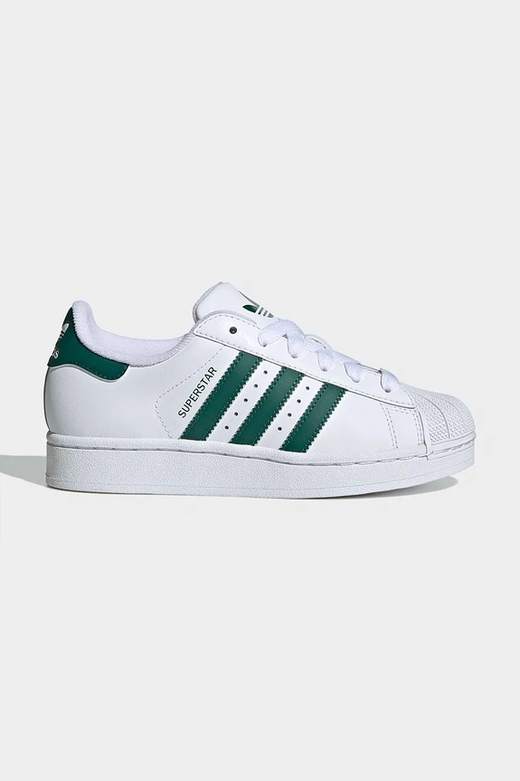 Detské tenisky adidas Originals SUPERSTAR II usňová koža biela JR9865