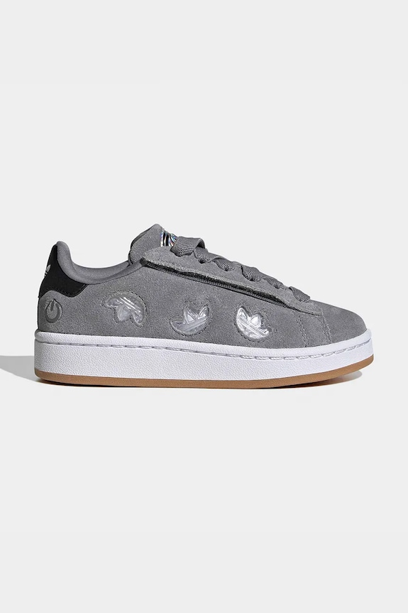 Дитячі замшеві кросівки adidas Originals CAMPUS 00s LED LIGHTS низька сірий IH6382