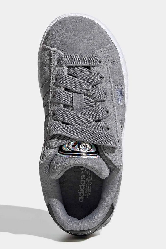 Дитячі замшеві кросівки adidas Originals CAMPUS 00s LED LIGHTS IH6382 сірий