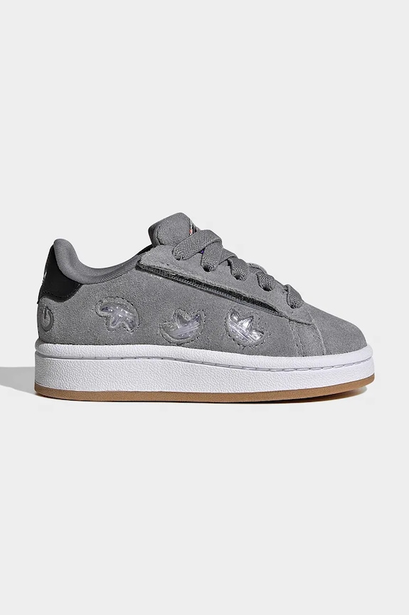 Дитячі кросівки adidas Originals CAMPUS 00s LED LIGHTS імітація лицьової шкіри сірий IH6384