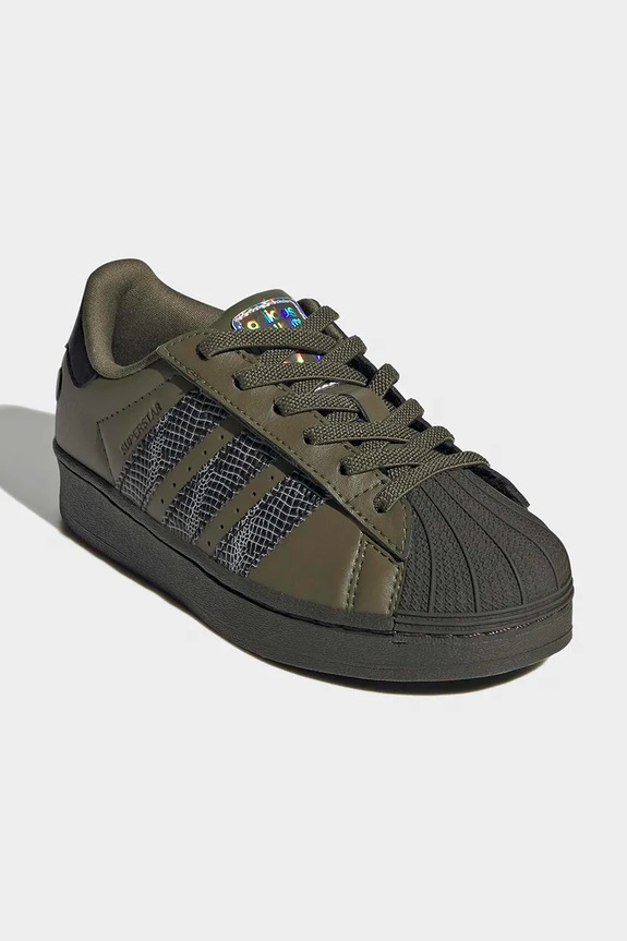 Дитячі кросівки adidas Originals SUPERSTAR LED LIGHTS IH6386 зелений SS26