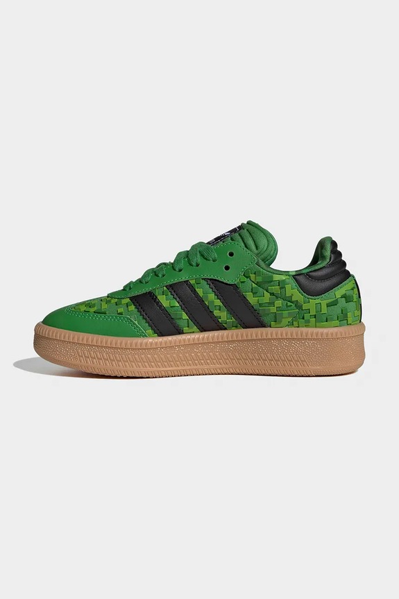 Παιδικά sneakers adidas Originals Minecraft SAMBA XLG πράσινο IH1732
