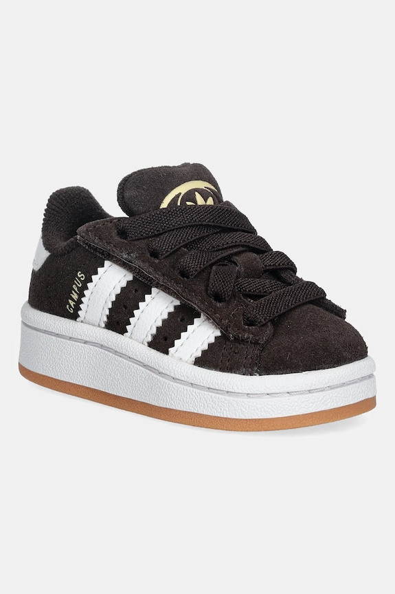 Detské kožené tenisky adidas Originals CAMPUS 00s usňová koža hnedá JQ2002