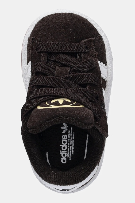 Detské kožené tenisky adidas Originals CAMPUS 00s hnedá JQ2002