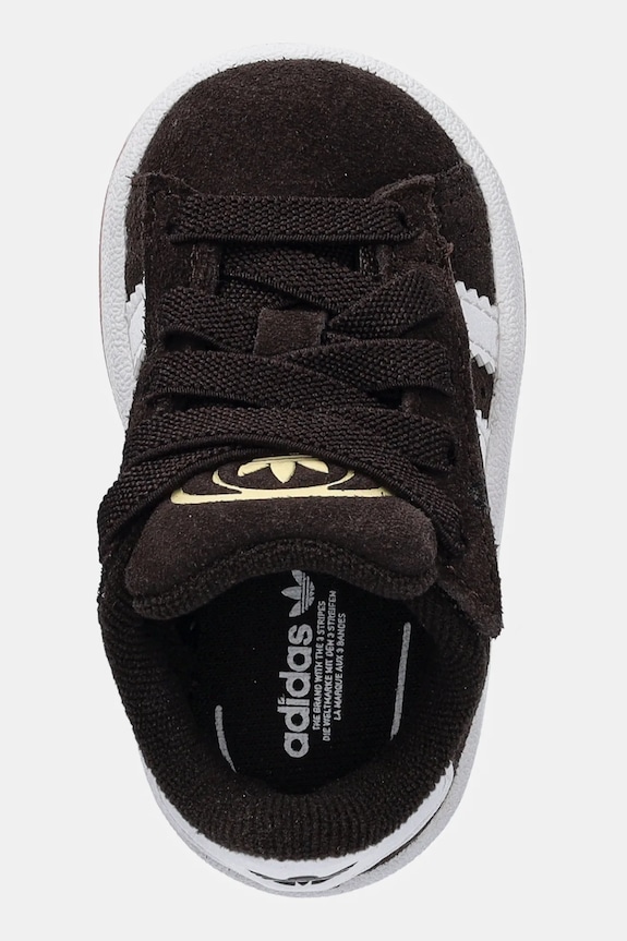 Detské kožené tenisky adidas Originals CAMPUS 00s hnedá JQ2002