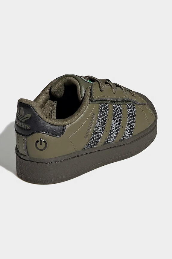 Deklice Otroške superge adidas Originals SUPERSTAR LED LIGHTS IH6391 zelena