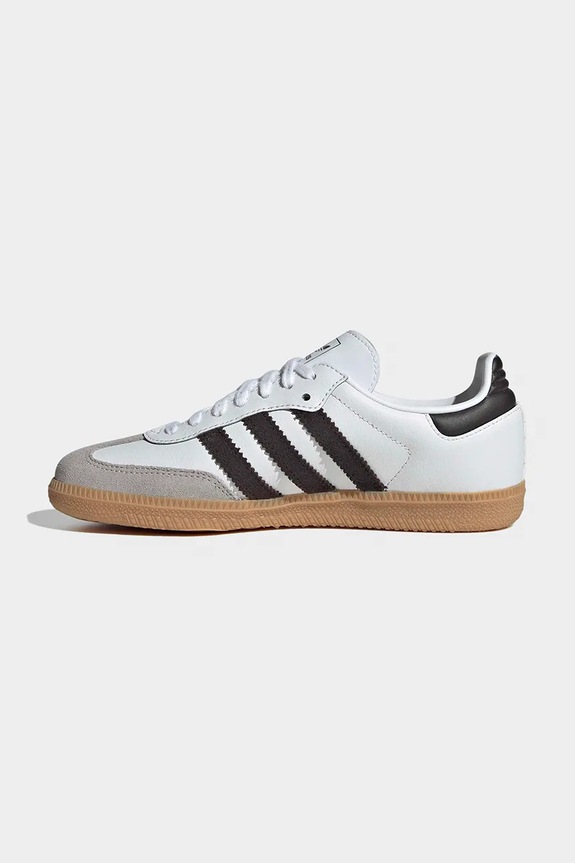 Detské kožené tenisky adidas Originals SAMBA OG biela JQ2020