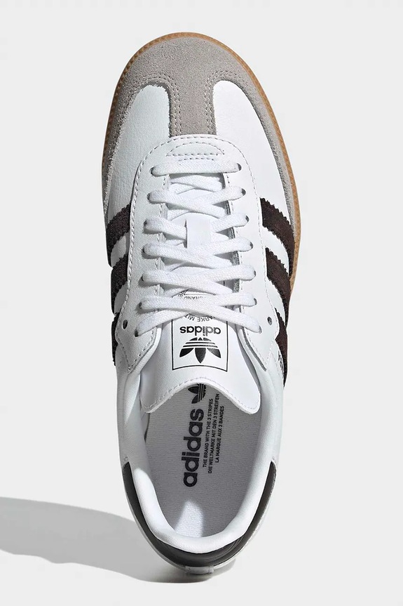Detské kožené tenisky adidas Originals SAMBA OG JQ2020 biela