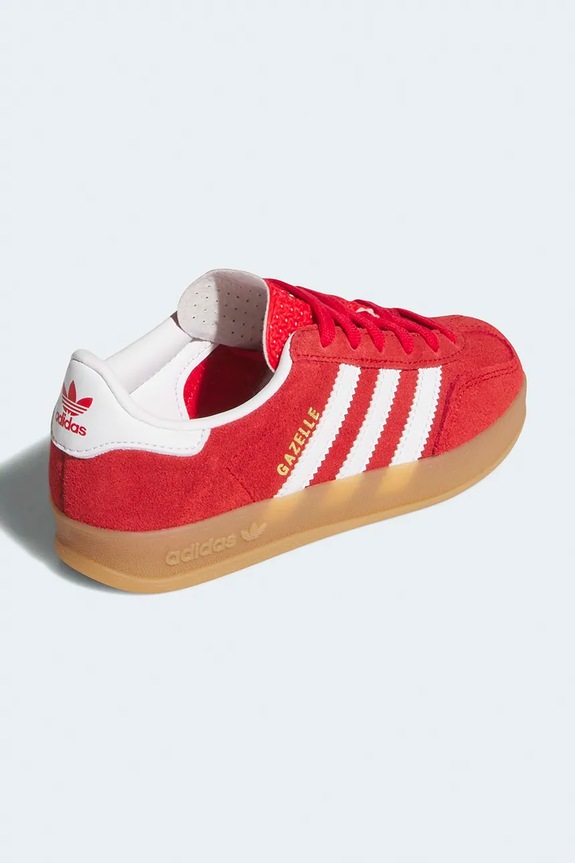 Deklice Otroške superge adidas Originals GAZELLE INDOOR IH9136 rdeča