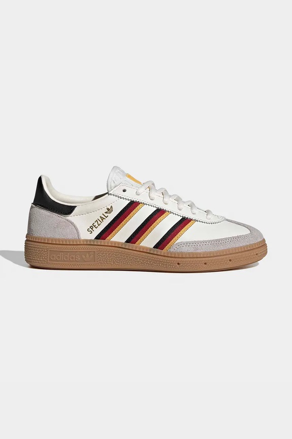 Detské semišové tenisky adidas Originals HANDBALL SPEZIAL nízky béžová HP3711