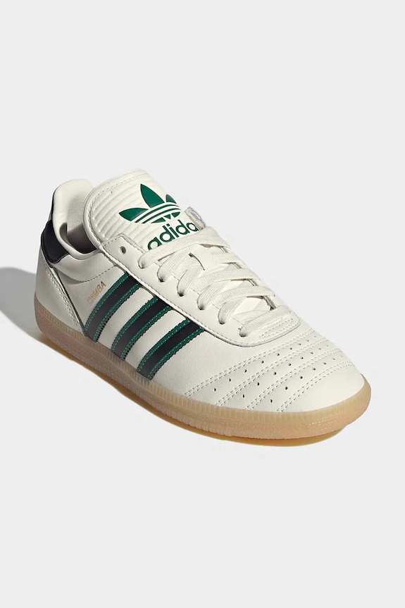 Detské kožené tenisky adidas Originals SAMBA JP JP9528 béžová SS26