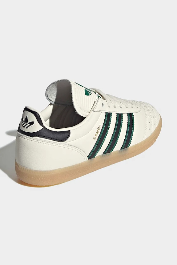 Chlapec Detské kožené tenisky adidas Originals SAMBA JP JP9528 béžová