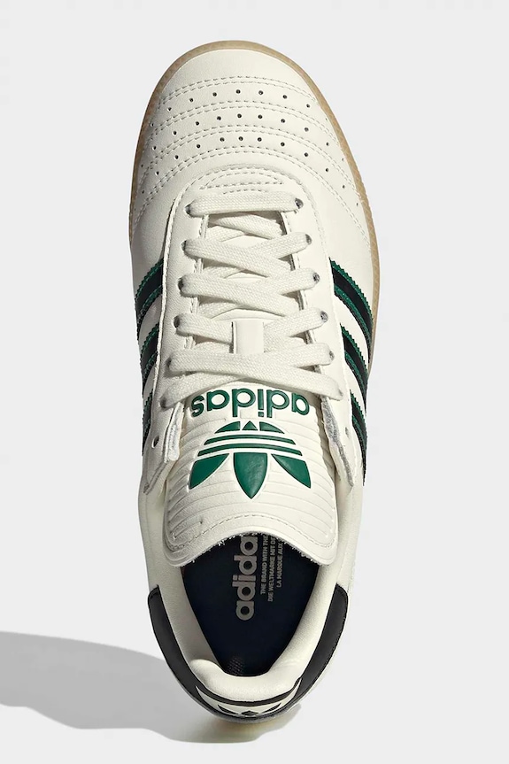 Detské kožené tenisky adidas Originals SAMBA JP JP9528 béžová