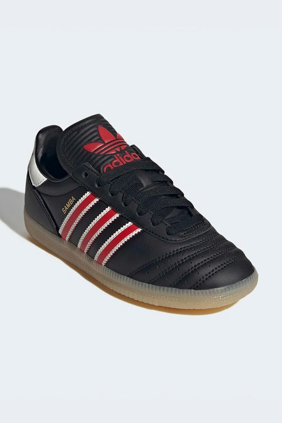 adidas Originals sneakersy skórzane dziecięce SAMBA JP JP9529 czarny SS26