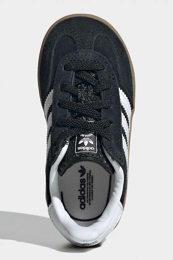 Otroške superge iz semiša adidas Originals GAZELLE INDOOR IH9131 črna