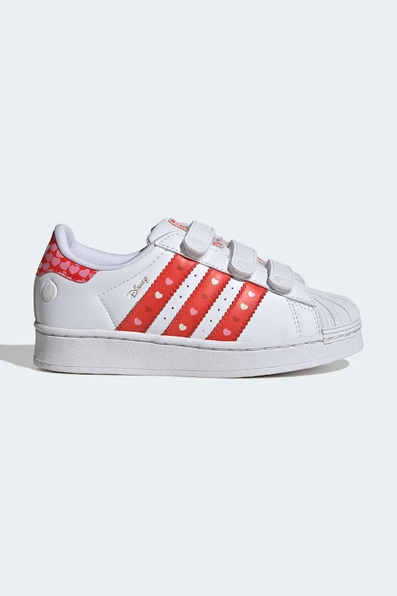 Παιδικά sneakers adidas Originals DISNEY SUPERSTAR LED LIGHTS με βέλκρο λευκό KK1295
