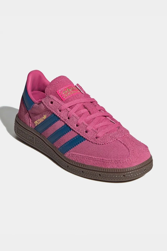 Detské semišové tenisky adidas Originals HANDBALL SPEZIAL JP9567 ružová SS26