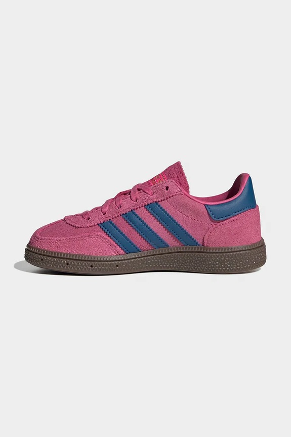 Detské semišové tenisky adidas Originals HANDBALL SPEZIAL ružová JP9567