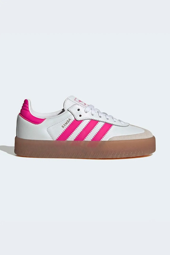 adidas Originals sneakersy skórzane dziecięce SAMBAE skóra zamszowa biały JP9532