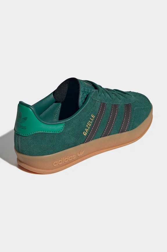 Băieți adidas Originals teniși din piele copii GAZELLE INDOOR IH6449 verde