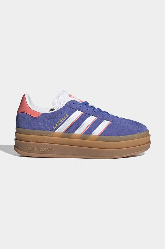 adidas Originals teniși din piele copii GAZELLE BOLD piele întoarsă violet IH6454