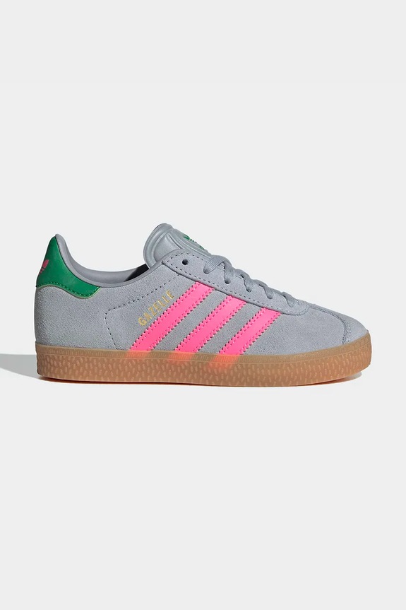 adidas Originals sneakers de piele întoarsă pentru copii GAZELLE mic de statură gri IH6472