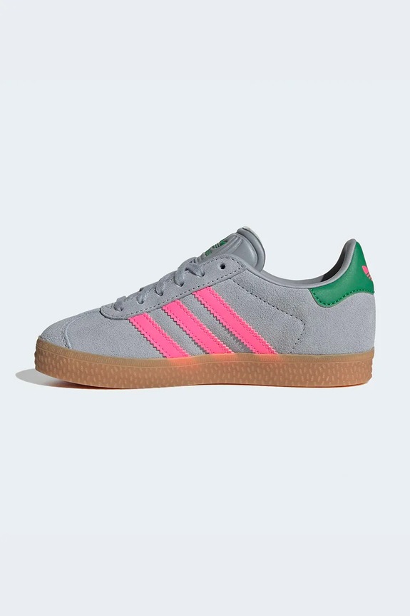 adidas Originals sneakers de piele întoarsă pentru copii GAZELLE gri IH6472