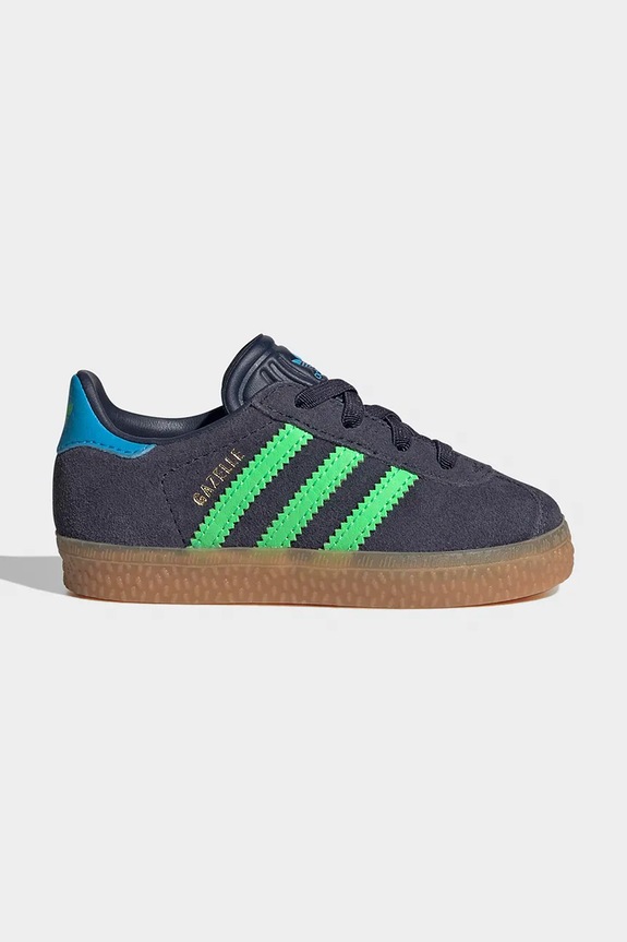 Детски велурени маратонки adidas Originals GAZELLE ниска сив IH6476