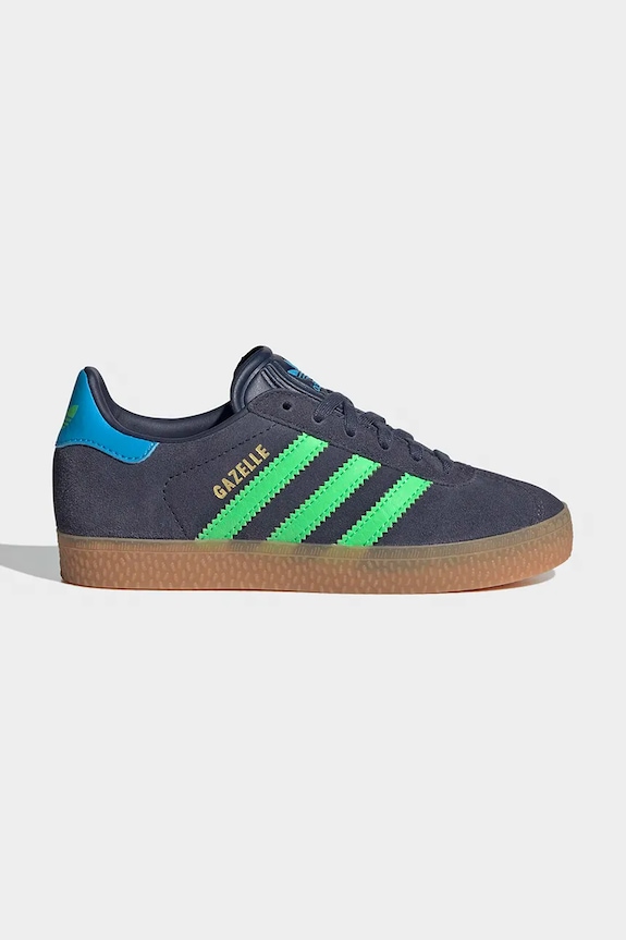 Детски велурени маратонки adidas Originals GAZELLE връзка сив IH6471