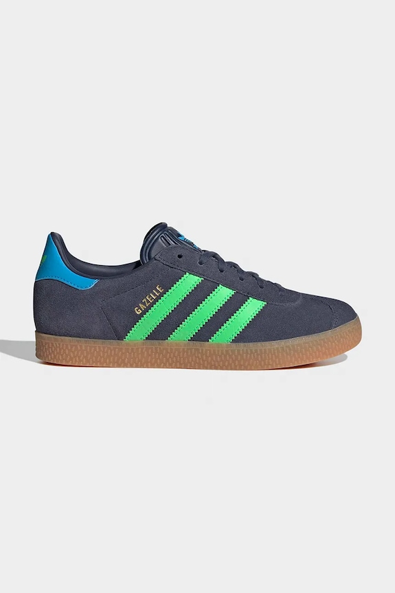 Otroške superge iz semiša adidas Originals GAZELLE Nizka siva IH6466