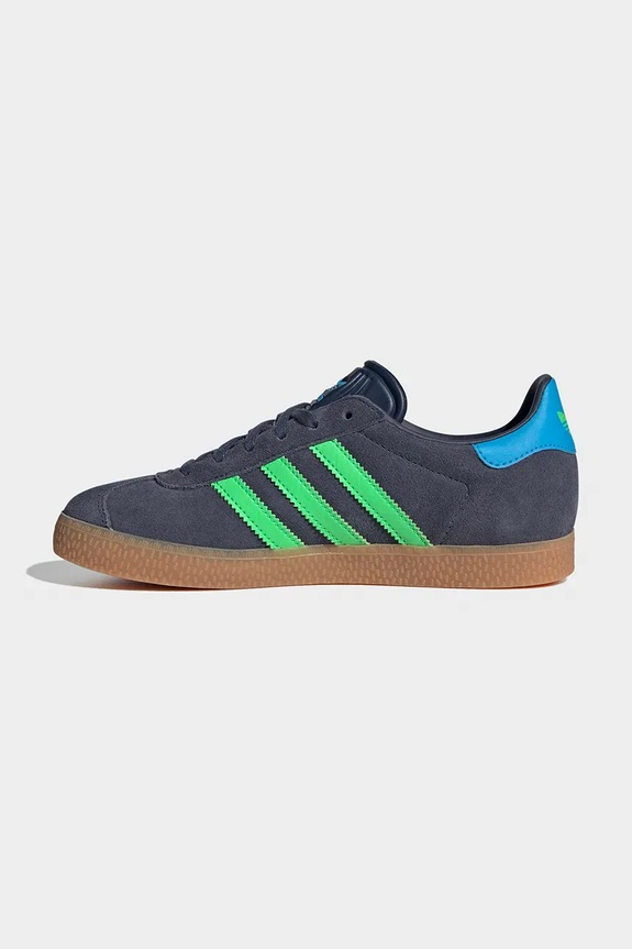 Otroške superge iz semiša adidas Originals GAZELLE siva IH6466