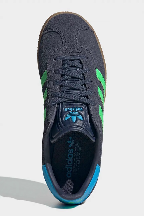 Otroške superge iz semiša adidas Originals GAZELLE IH6466 siva