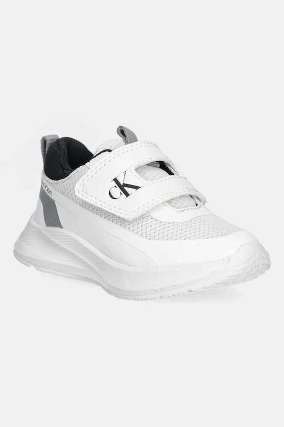 Παιδικά sneakers Calvin Klein Jeans απομίμηση λείου δέρματος λευκό V1X9.83308.20.29