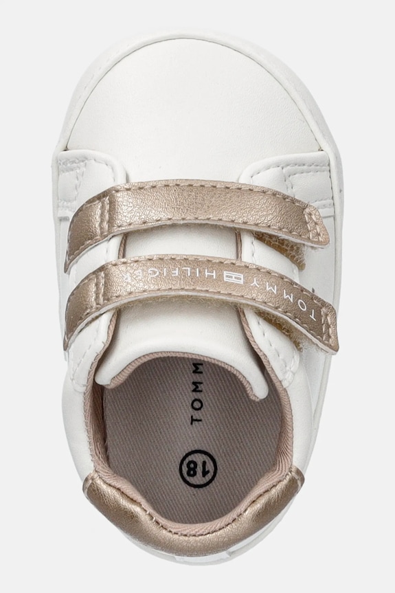 Tommy Hilfiger pantofi pentru bebeluși alb T0A9.34221