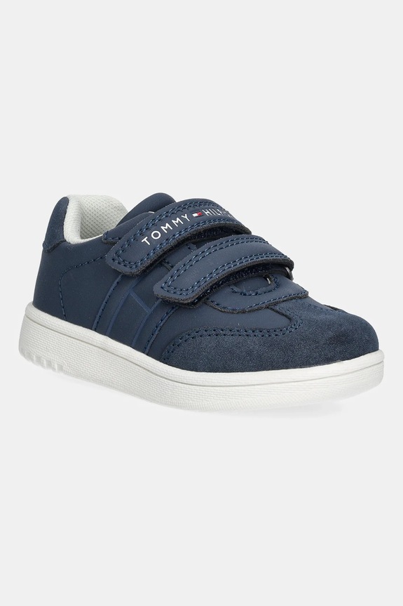 Παιδικά sneakers Tommy Hilfiger απομίμηση λείου δέρματος σκούρο μπλε T1X9.34342.20.29