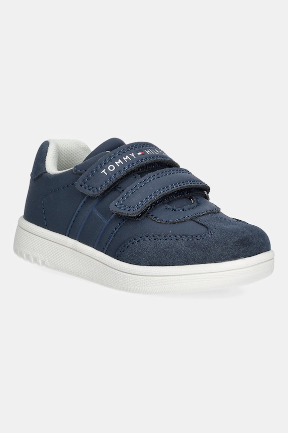Παιδικά sneakers Tommy Hilfiger απομίμηση λείου δέρματος σκούρο μπλε T1X9.34342.20.29
