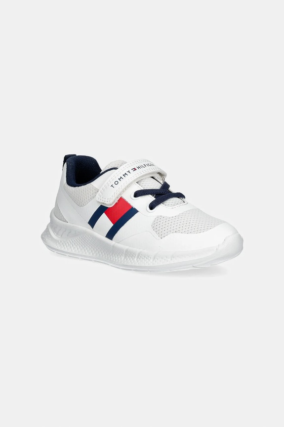 Tommy Hilfiger scarpe da ginnastica per bambini tessile bianco T1X9.34369.20.29