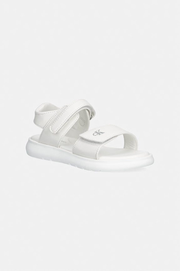 Calvin Klein Jeans sandale copii sintetic alb V1A2.83240.30.34