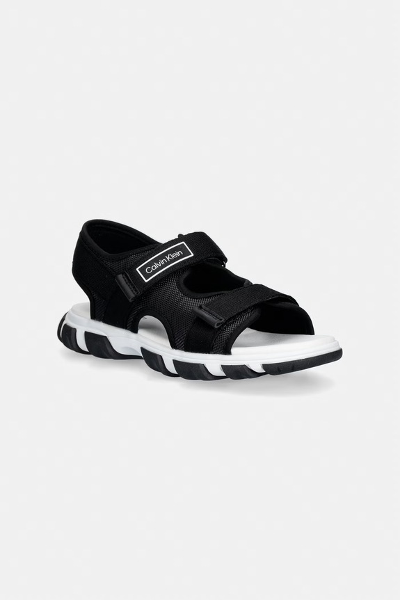 Detské sandále Calvin Klein Jeans textilný čierna V1B2.83321.24.34