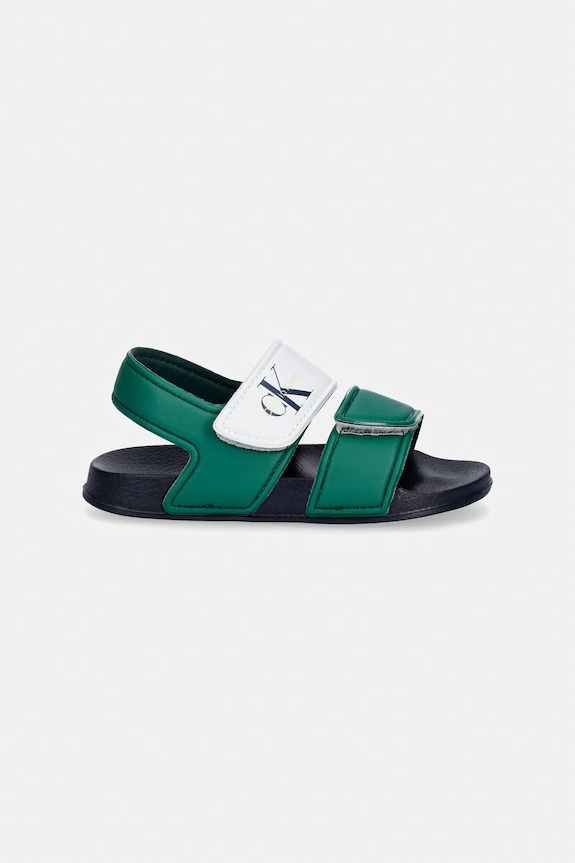 Calvin Klein Jeans sandały dziecięce V1XF.83330.27.34 zielony SS26