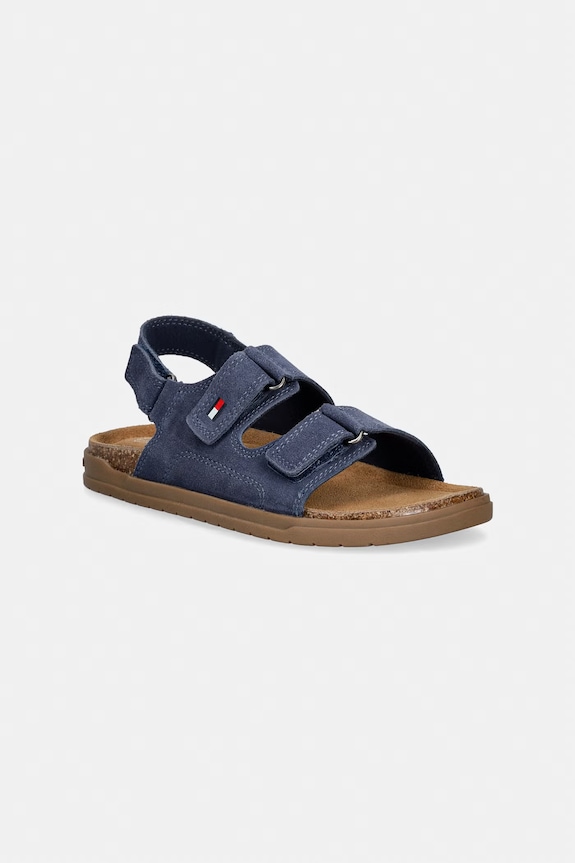 Detské semišové sandále Tommy Hilfiger tmavomodrá T3X2.34394.22.34