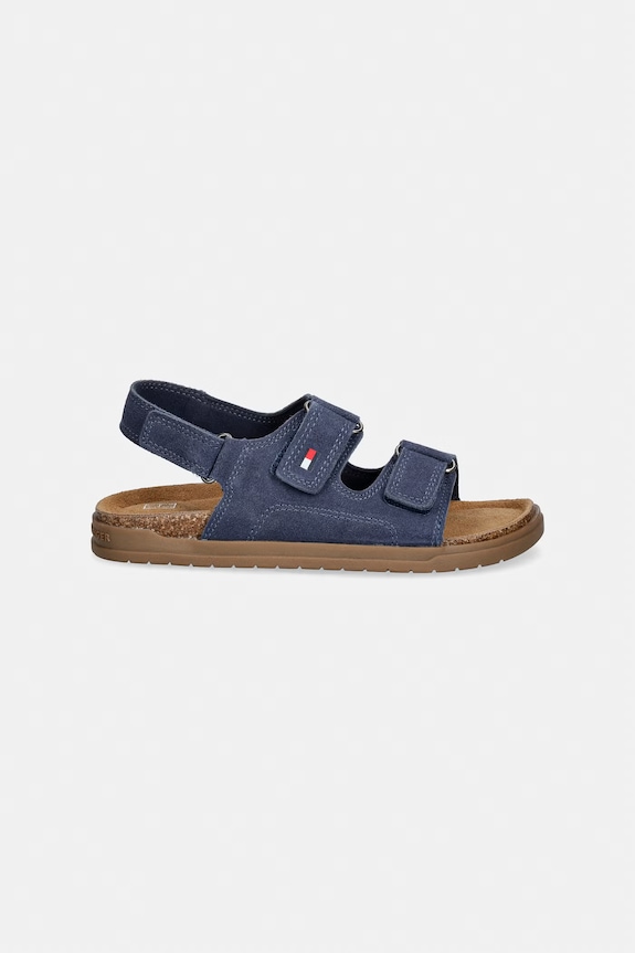 Detské semišové sandále Tommy Hilfiger T3X2.34394.22.34 tmavomodrá SS26