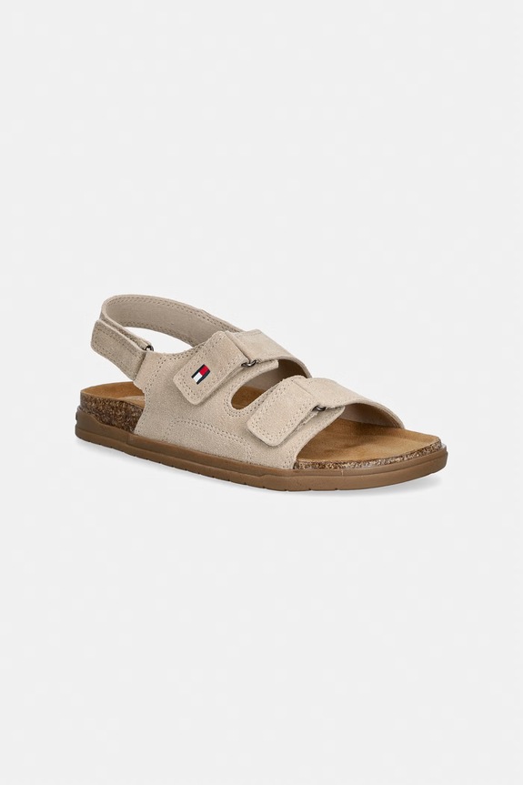 Detské semišové sandále Tommy Hilfiger béžová T3X2.34394.35.41