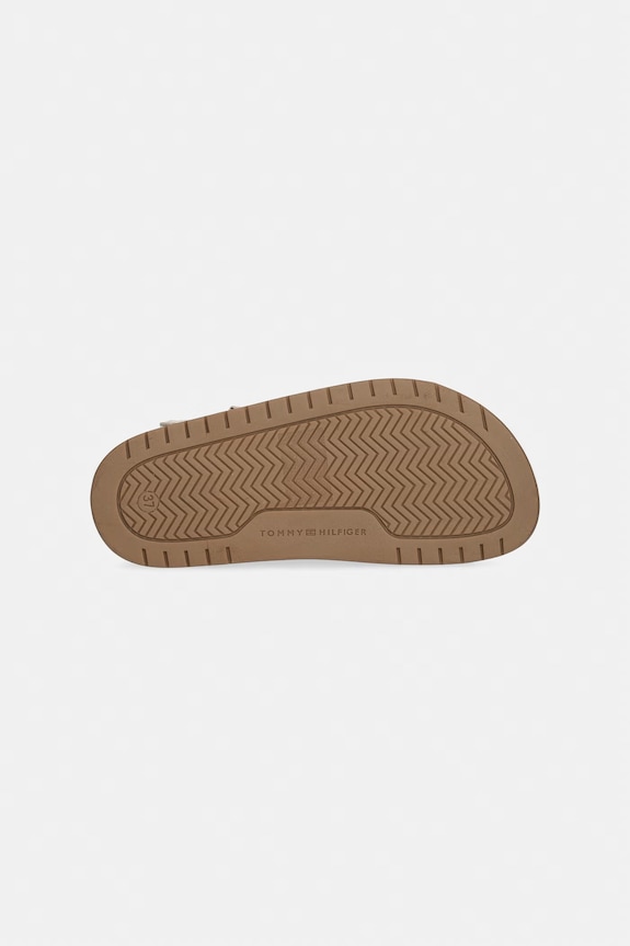 Tommy Hilfiger sandale din piele întoarsă pentru copii T3X2.34394.35.41 bej