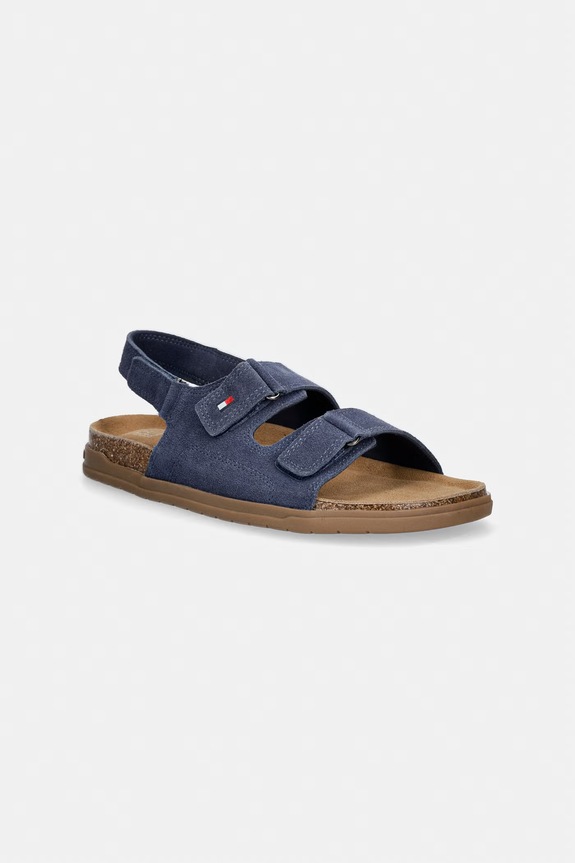 Detské semišové sandále Tommy Hilfiger tmavomodrá T3X2.34394.35.41