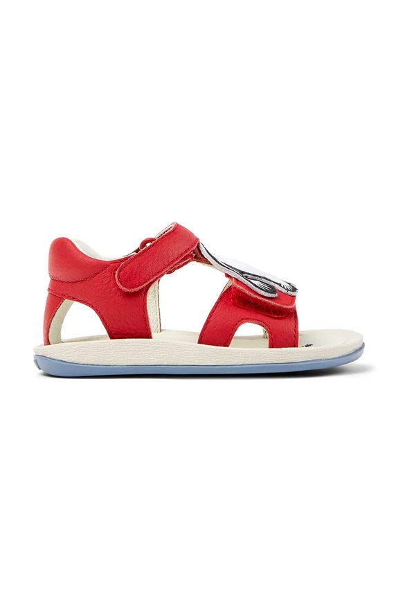 Παιδικά δερμάτινα σανδάλια Camper TWS FW by Moomin K800698 κόκκινο SS26
