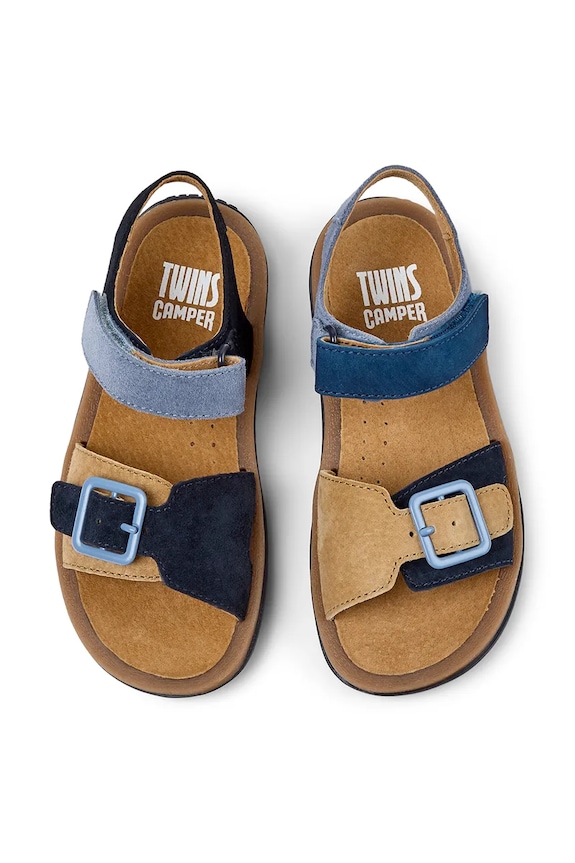 Detské kožené sandále Camper Bicho TWS Kids K800672.28.34.TWS tmavomodrá